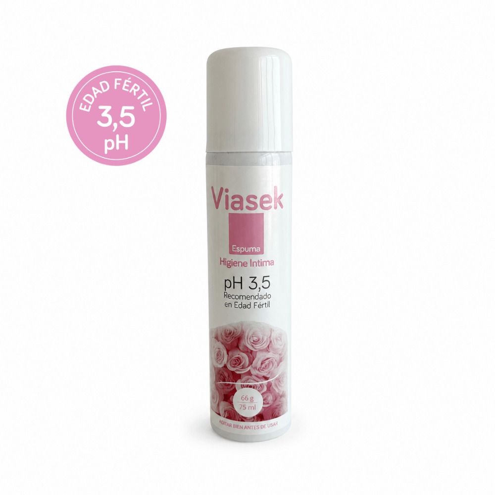 Viasek Espuma Higiene Intima pH 3,5 Edad Fértil x75ml