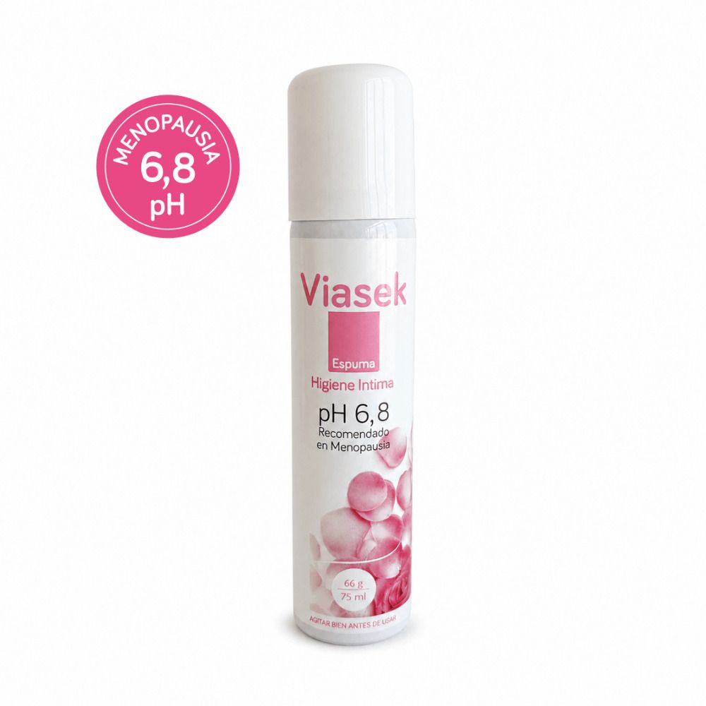 Viasek Espuma Higiene Intima pH 6,8 Menopausia x75ml