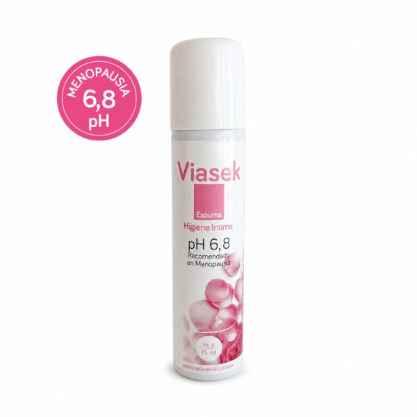 Viasek Espuma Higiene Intima pH 6,8 Menopausia x75ml