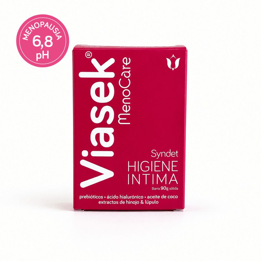 Viasek Menocare Syndet Barra Limpiadora Menopausia barra sólida x90gr