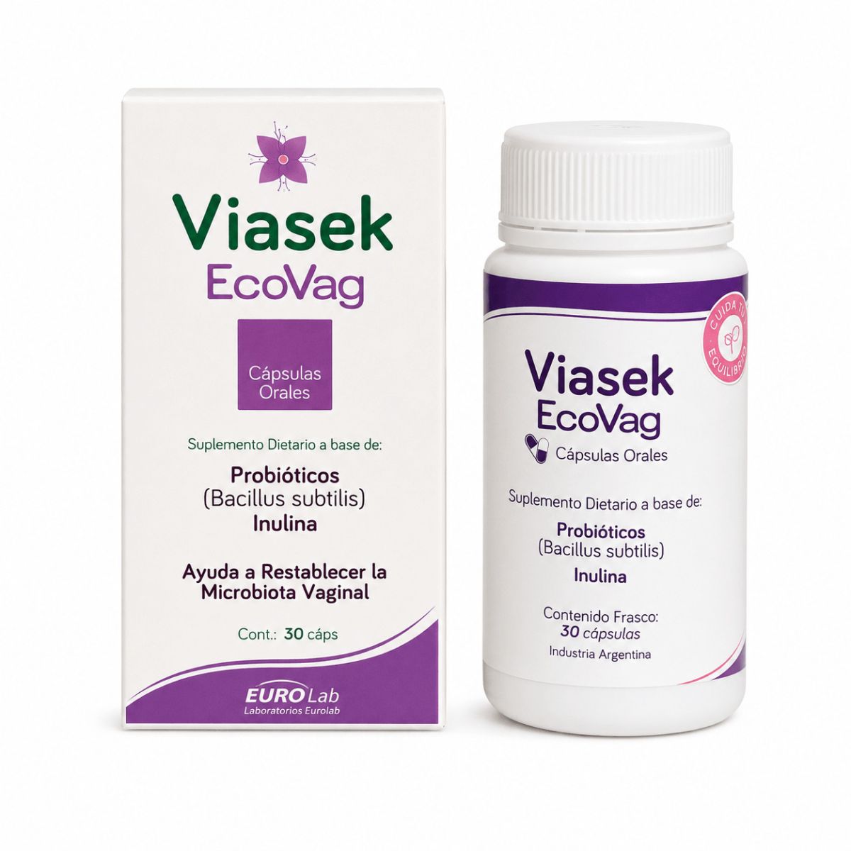 Viasek Ecovag Probióticos Microbiota Vaginal x30 cáps.orales