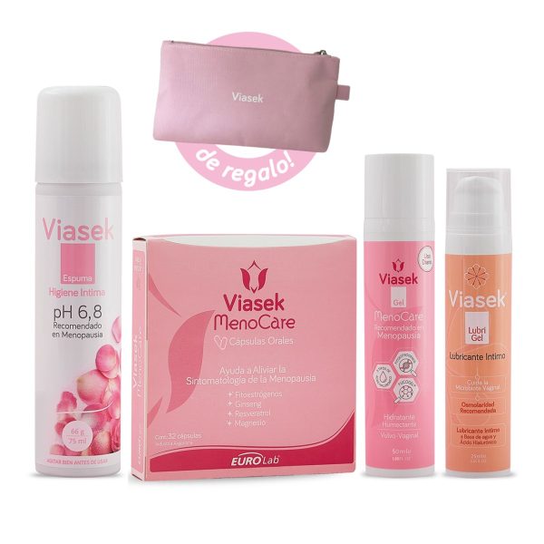 Viasek Set Menopausia 2 + Neceser Rosa Regalo
